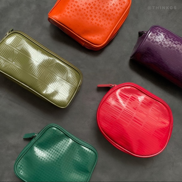 LOT of 5 Clinique Multicolor Cosmetic Bag Set - Picture 1 of 5